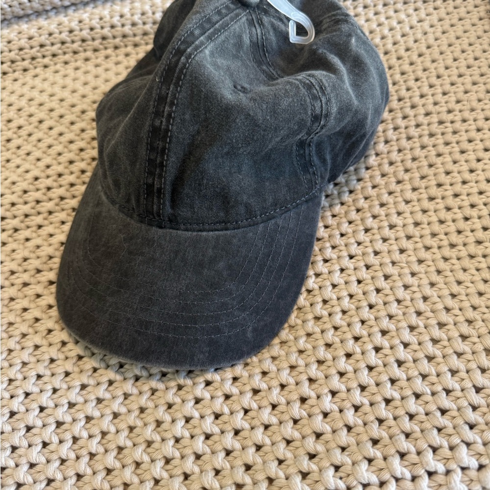 Time and Tru Washed Black Distressed Baseball Cap – NWT